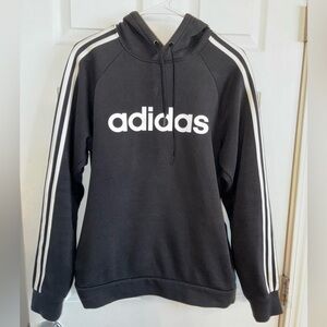 Adidas Black and White Men's Hoodie sz small